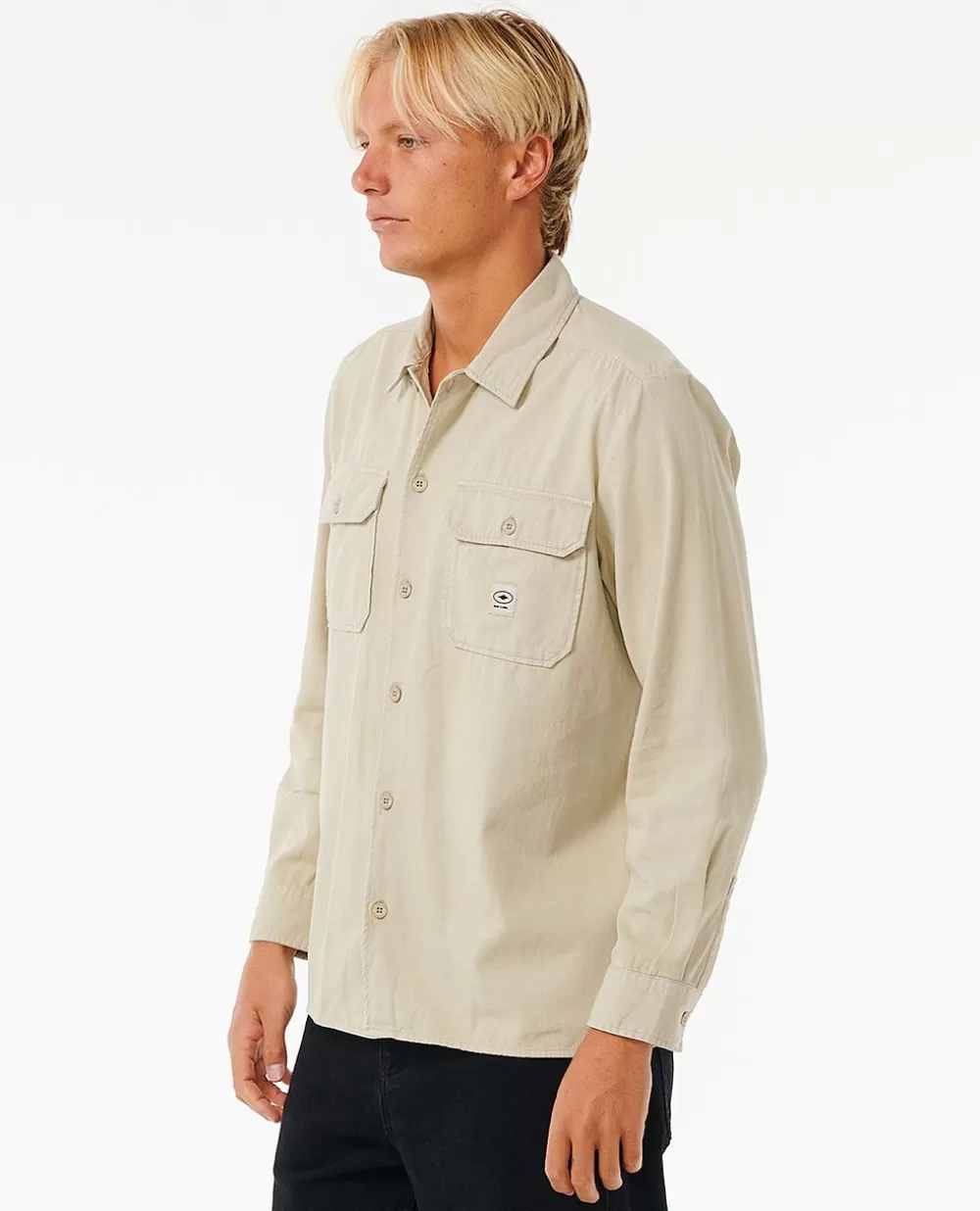 Rip Curl Vestuário | Camisas e polos>Camisa De Manga Comprida Da Quality Surf Products Vintage White