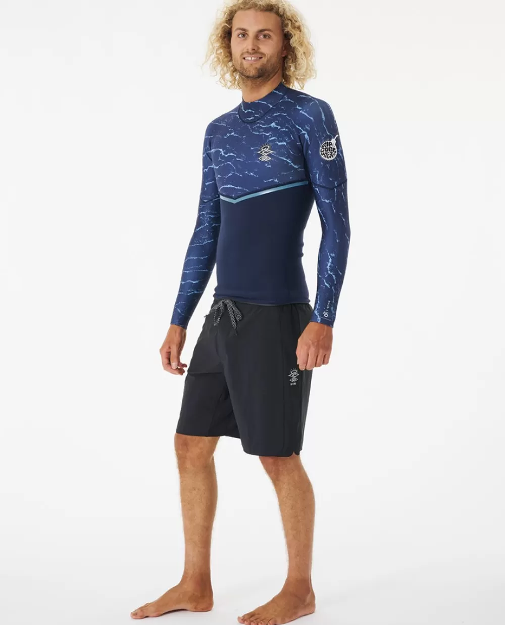 Rip Curl ROUPA DE MERGULHO | Casacos e camisolas>Camisola De Licra Day Break De Manga Curta Para Rapariga Dark Navy