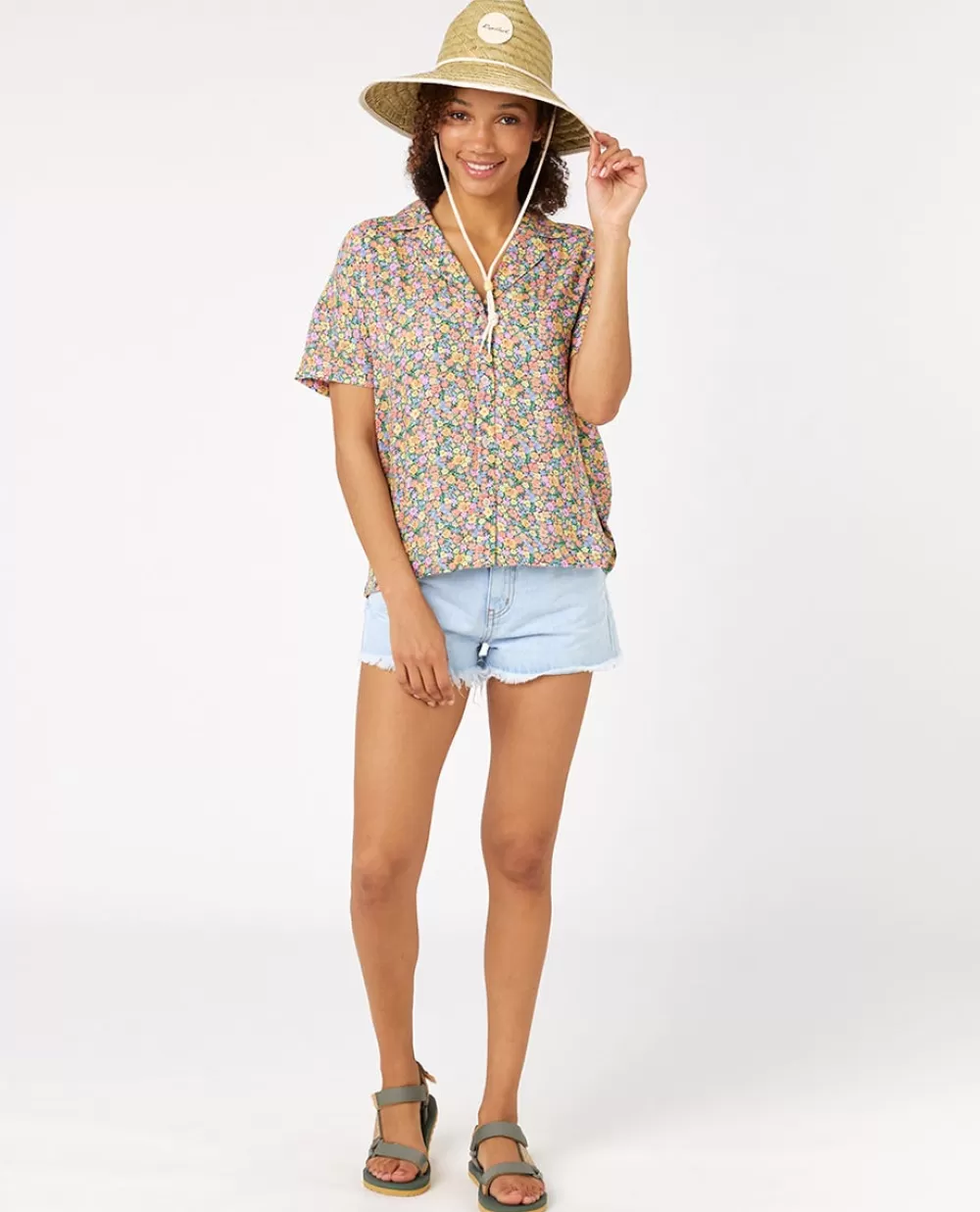 Rip Curl VESTUÁRIO | Camisas e tops>Camisola De Licra Day Break De Manga Curta Para Rapariga Multico