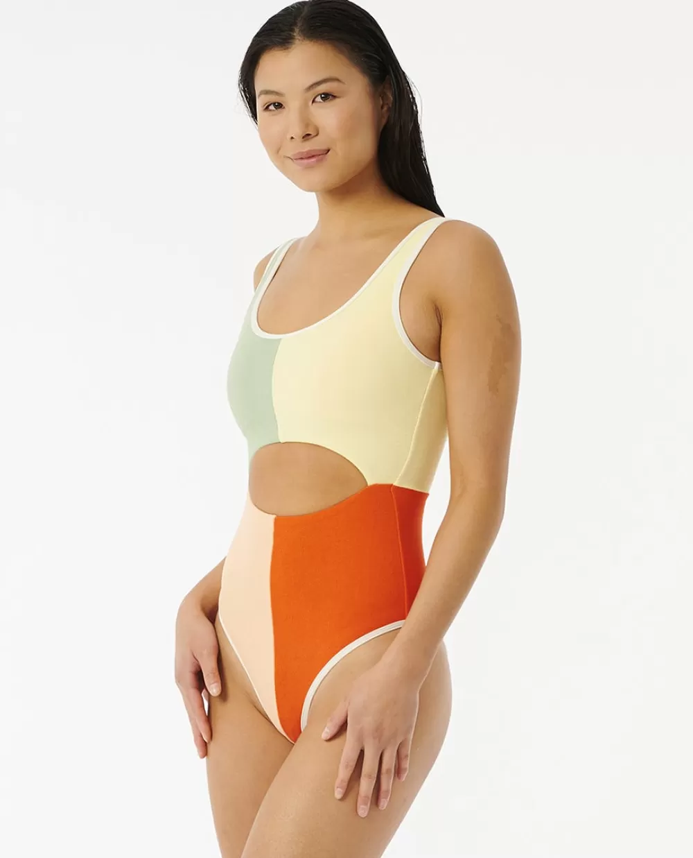 Rip Curl FATOS DEBANHO | Uma peça e conjuntos>Camisola De Licra Day Break De Manga Curta Para Rapariga Multico