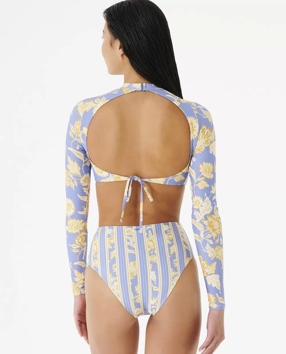 Rip Curl FATOS DEBANHO | Uma peça e conjuntos>Camisola De Licra Day Break De Manga Curta Para Rapariga Blue