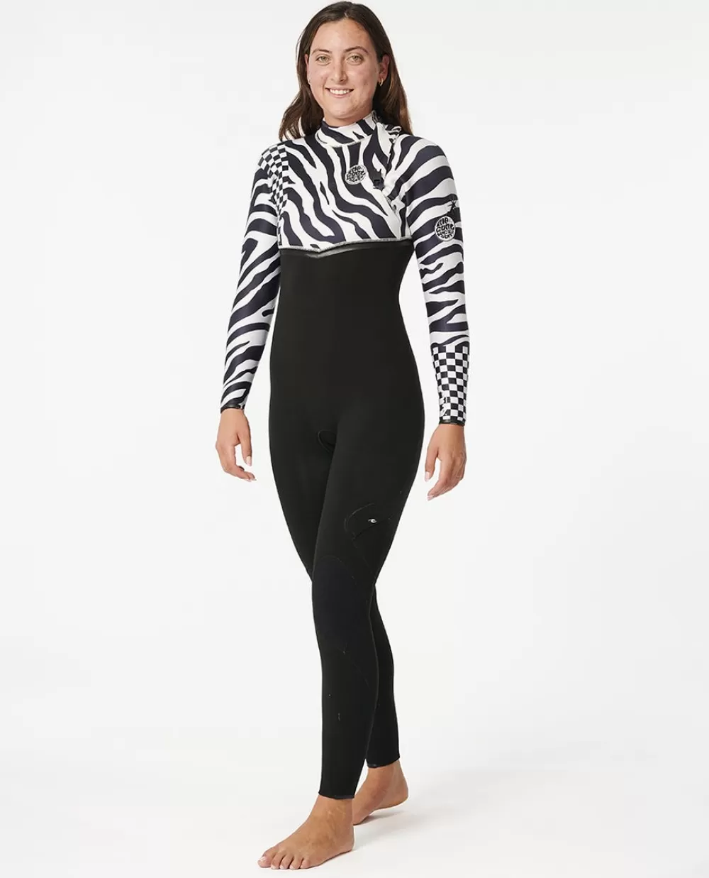 Rip Curl ROUPA DEMERGULHO | Fatos completos>Camisola De Licra Day Break De Manga Curta Para Rapariga Black/White