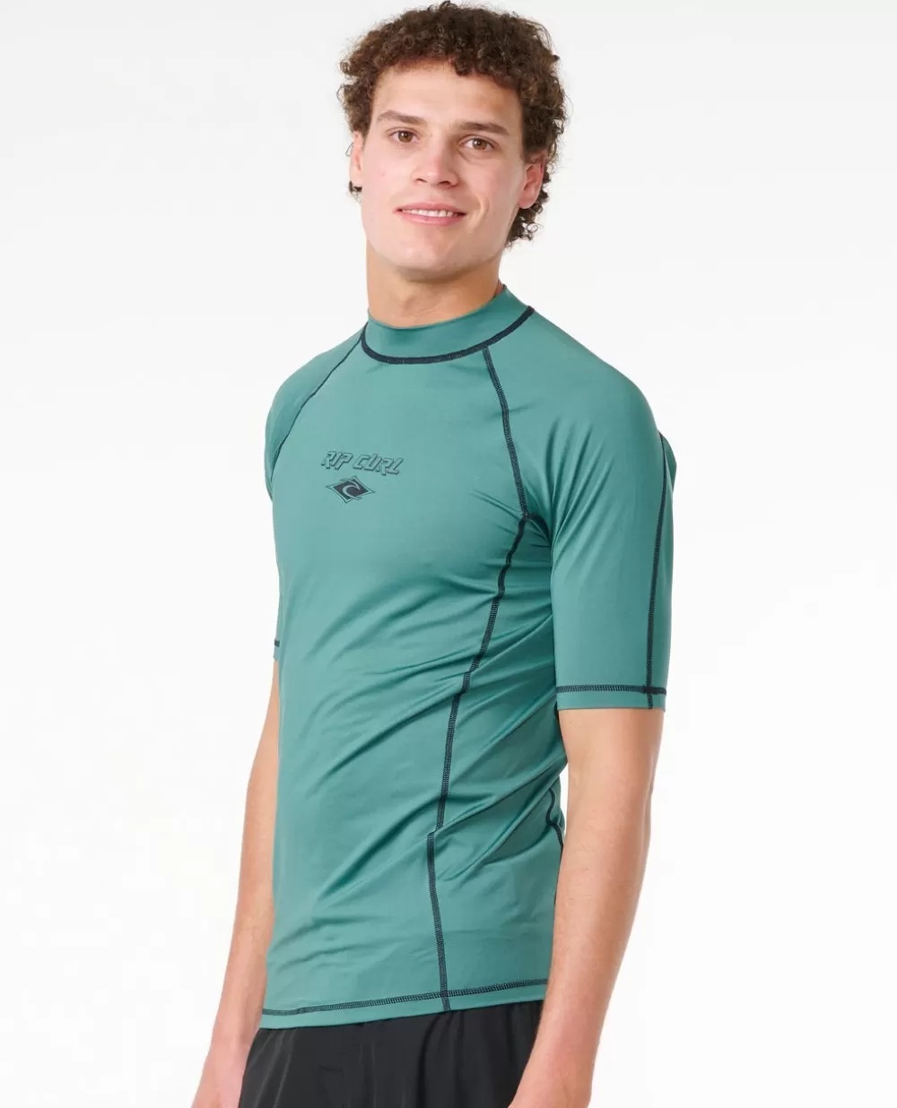 Rip Curl ROUPA DE MERGULHO | Camisolas em rash>Camisola De Licra De Manga Curta Fade Out UPF Perf Washed Green