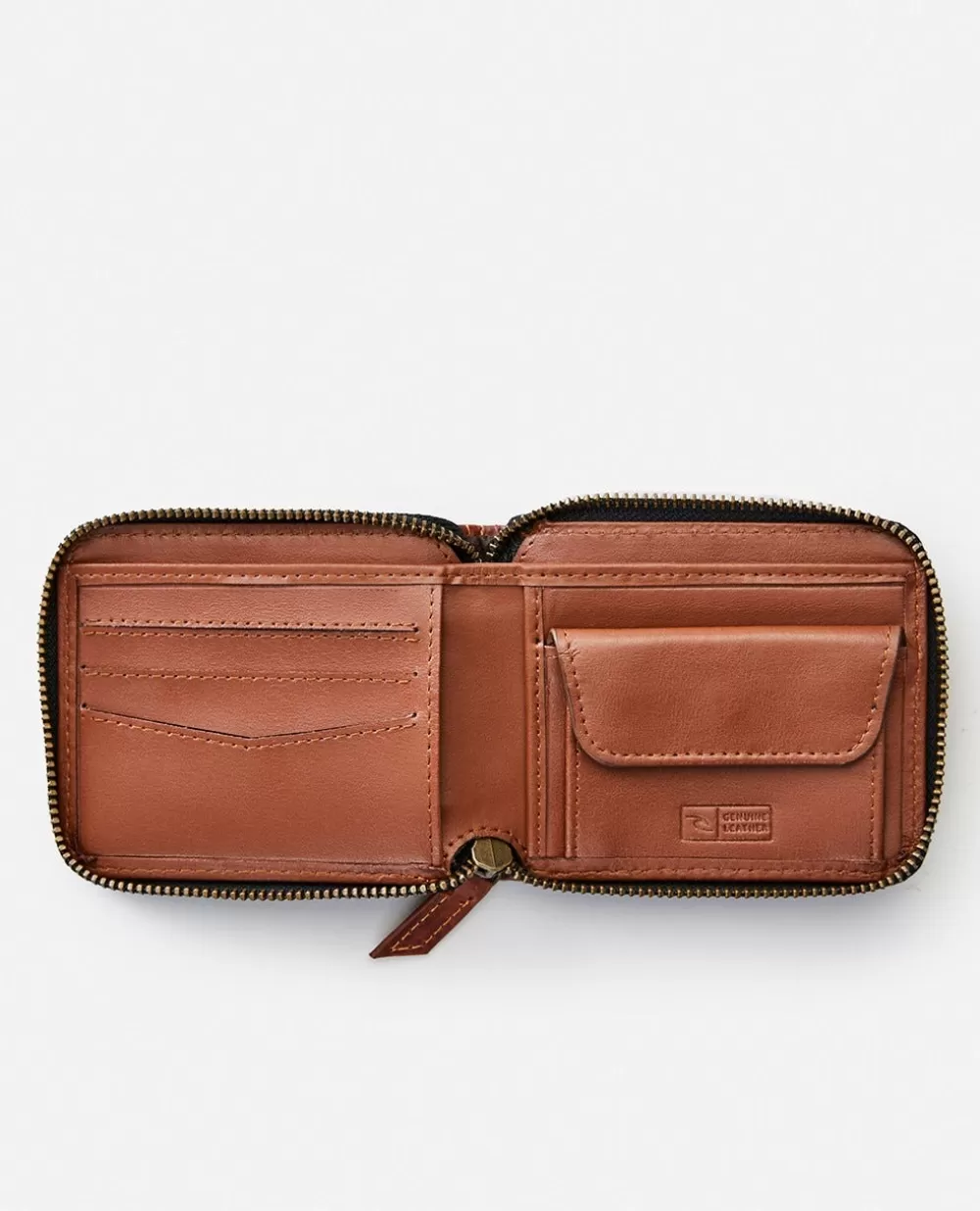 Rip Curl Equipamento | Carteiras>Carteira Fina Com Fecho De Correr Searchers RFID Brown