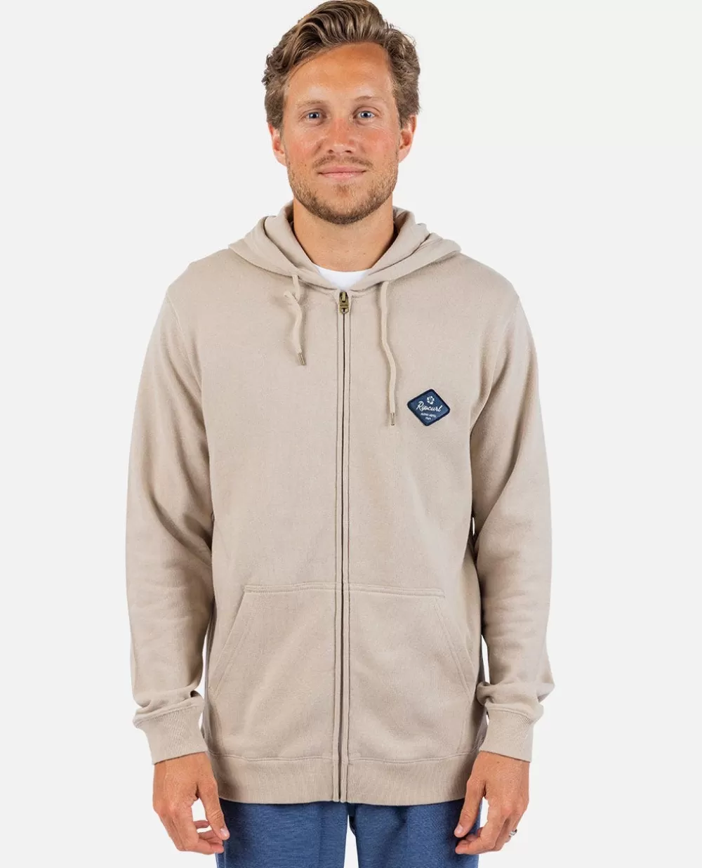 Rip Curl Vestuário | Camisolas com capuz e pulôvers>Casaco Com Capuz Aloha Hotel Com Fecho De Correr Taupe
