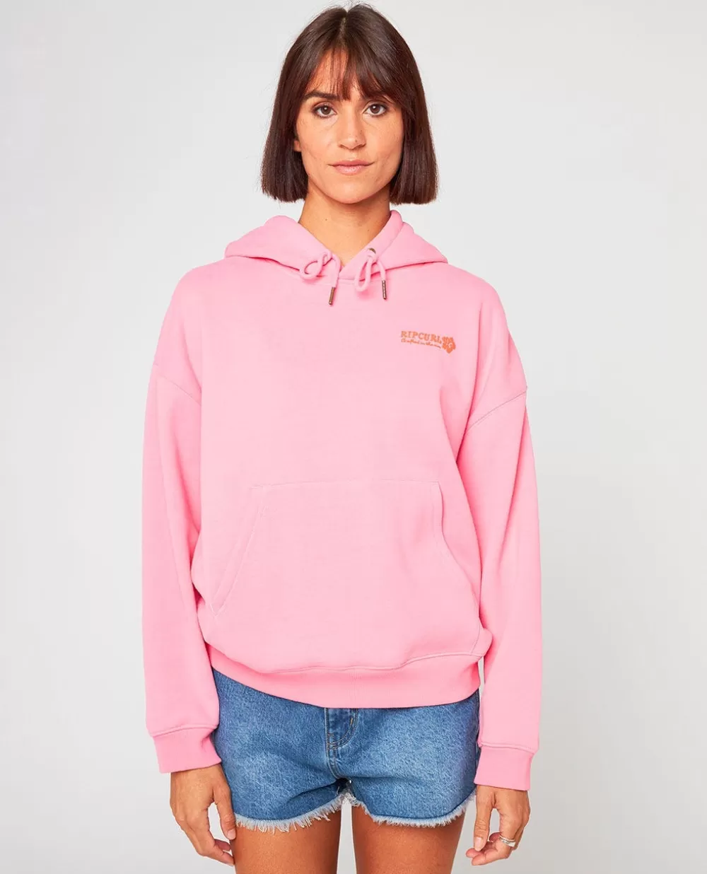 Rip Curl VESTUÁRIO | Camisolas com capuz e pulôveres>Casaco Com Capuz Hibiscus Heat Heritage Pink