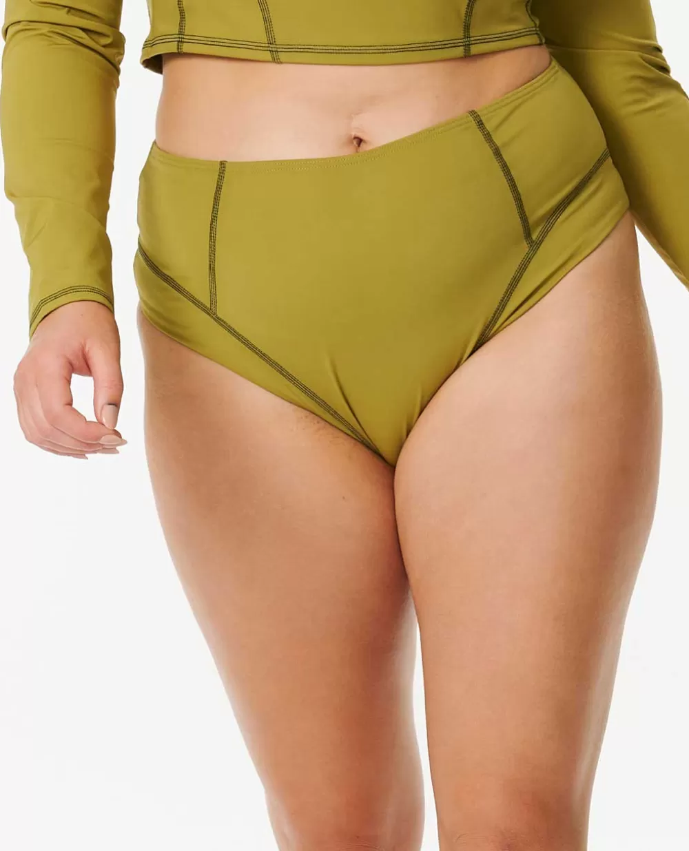 Rip Curl FATOS DEBANHO | Partes de baixo de biquínis>Cueca De Biquíni Com Cobertura Atrevida De Corte Alto Mirage Ultimate