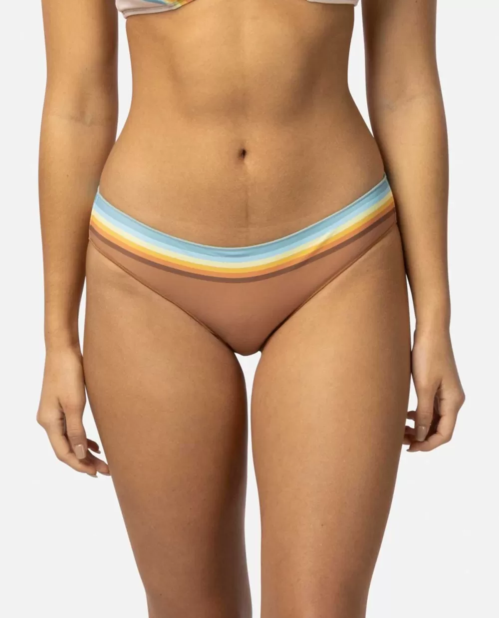Rip Curl FATOS DEBANHO | Partes de baixo de biquínis>Cueca De Biquíni Hipster Com Cobertura Atrevida às Riscas Sunrise