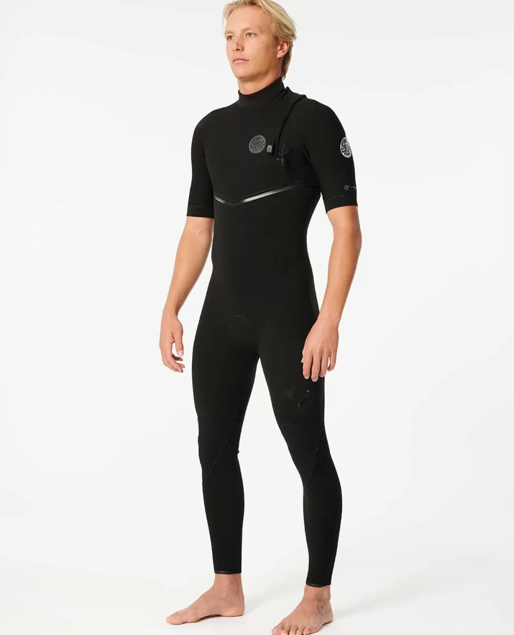 Rip Curl ROUPA DE MERGULHO | Fatos completos>E Bomb Zip Free 2/2 Short Sleeve Springsuit (fato De Treino De Manga Curta) Black