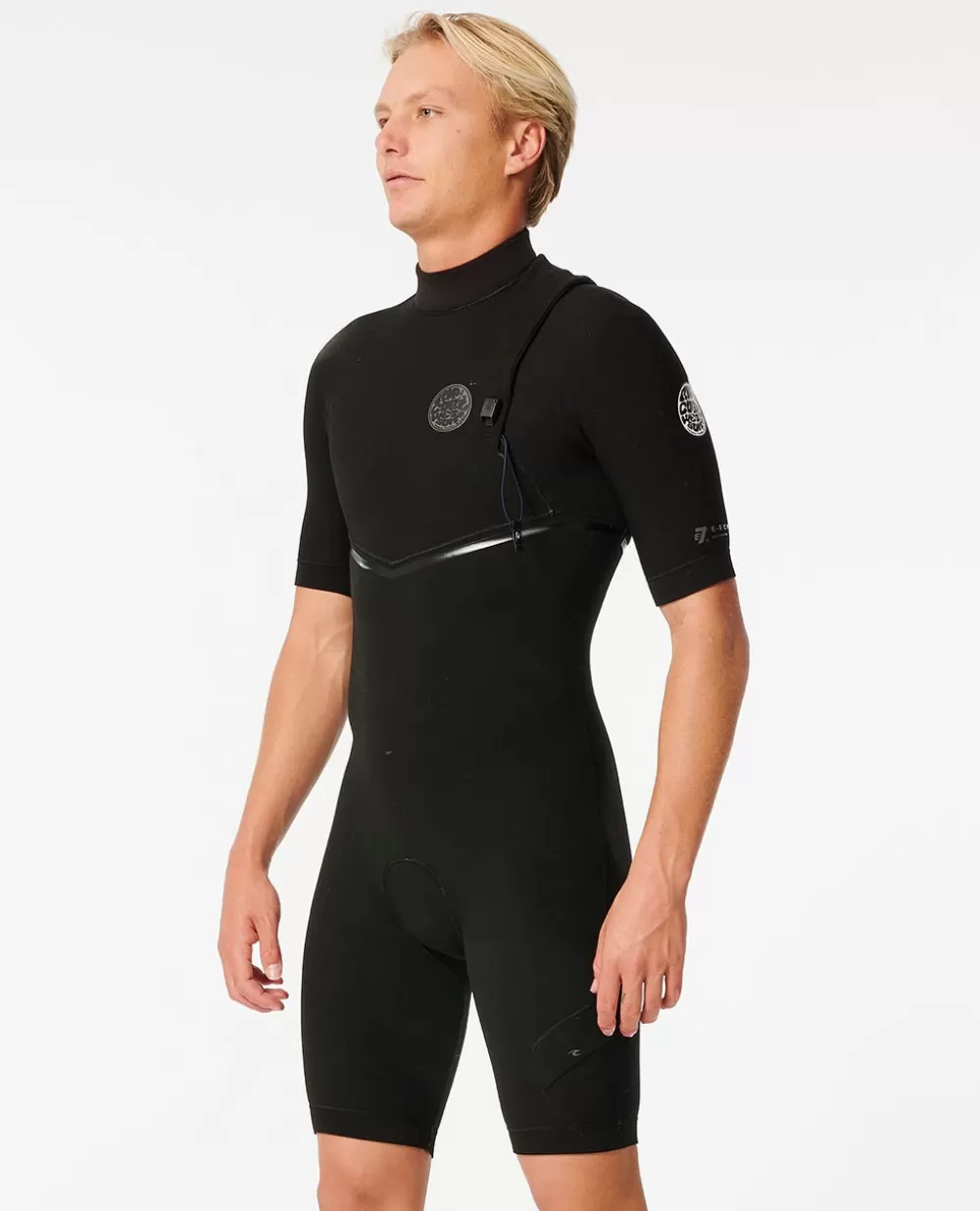 Rip Curl ROUPA DE MERGULHO | Fatos de primavera>E Bomb Zip Free 2/2 Short Sleeve Springsuit (fato De Treino De Manga Curta) Black