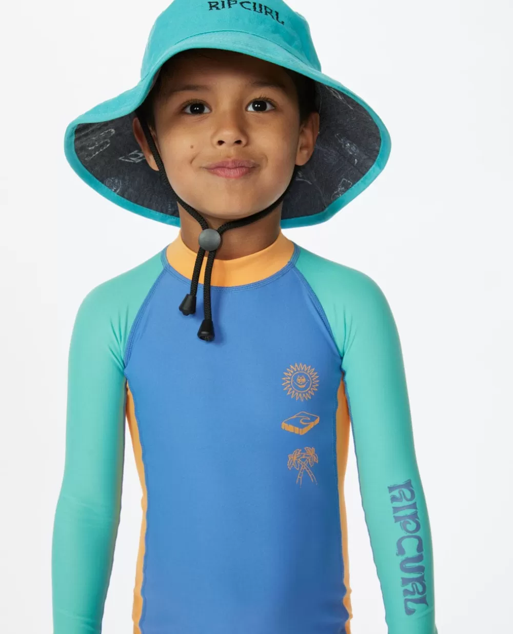 Rip Curl FATOS DEMERGULHOPARA RAPAZ | Camisolas em rash e casacos>Fato De Banho Mystic UPF De Manga Comprida Para Rapaz Blue Yonder