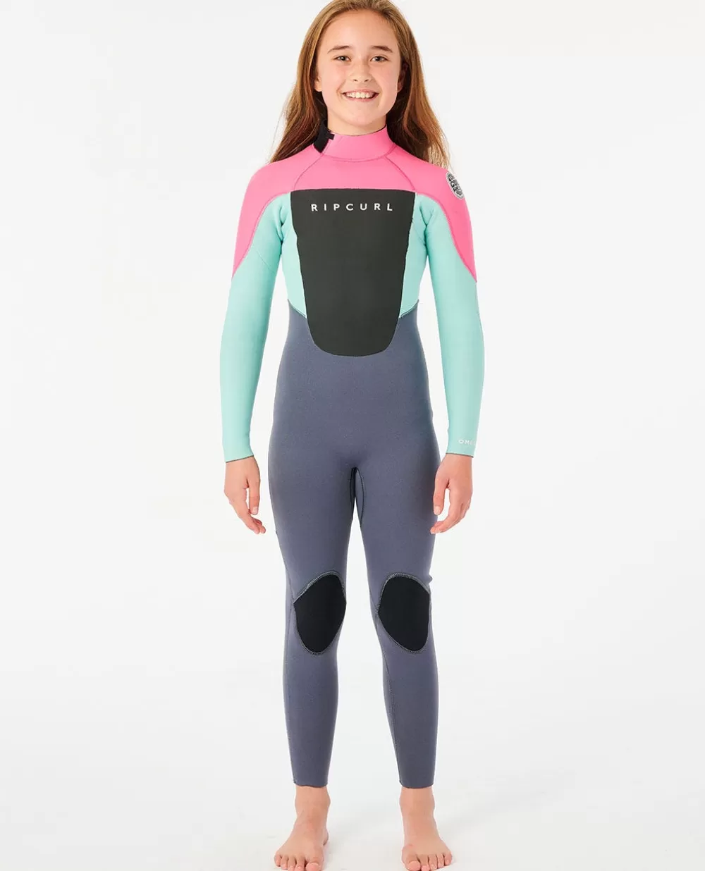 Rip Curl FATOS DEMERGULHOPARA RAPAZ | Steamers>Fato De Mergulho Com Fecho De Correr Atrás 4/3 Groms Omega Lemon