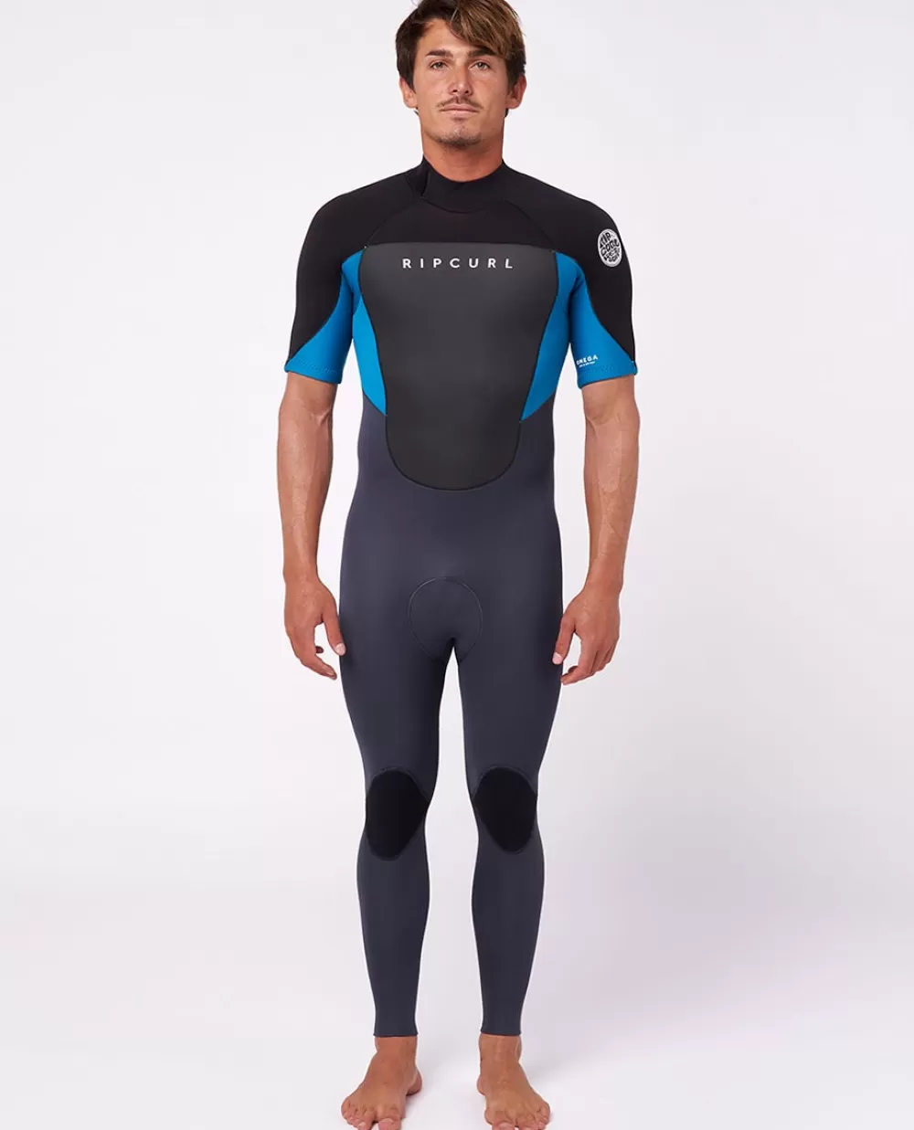 Rip Curl ROUPA DE MERGULHO | Fatos completos>Fato De Mergulho Com Fecho De Correr Atrás E Manga Curta E-stich 2/2 Omega Blue