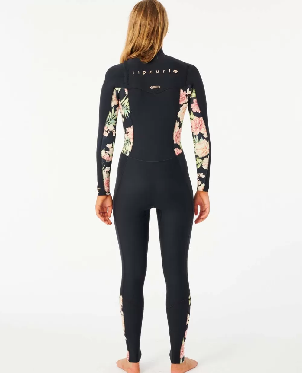 Rip Curl ROUPA DEMERGULHO | Fatos completos>Fato De Mergulho Dawn Patrol 3/2 Com Fecho No Peito Para Mulher Black/Black