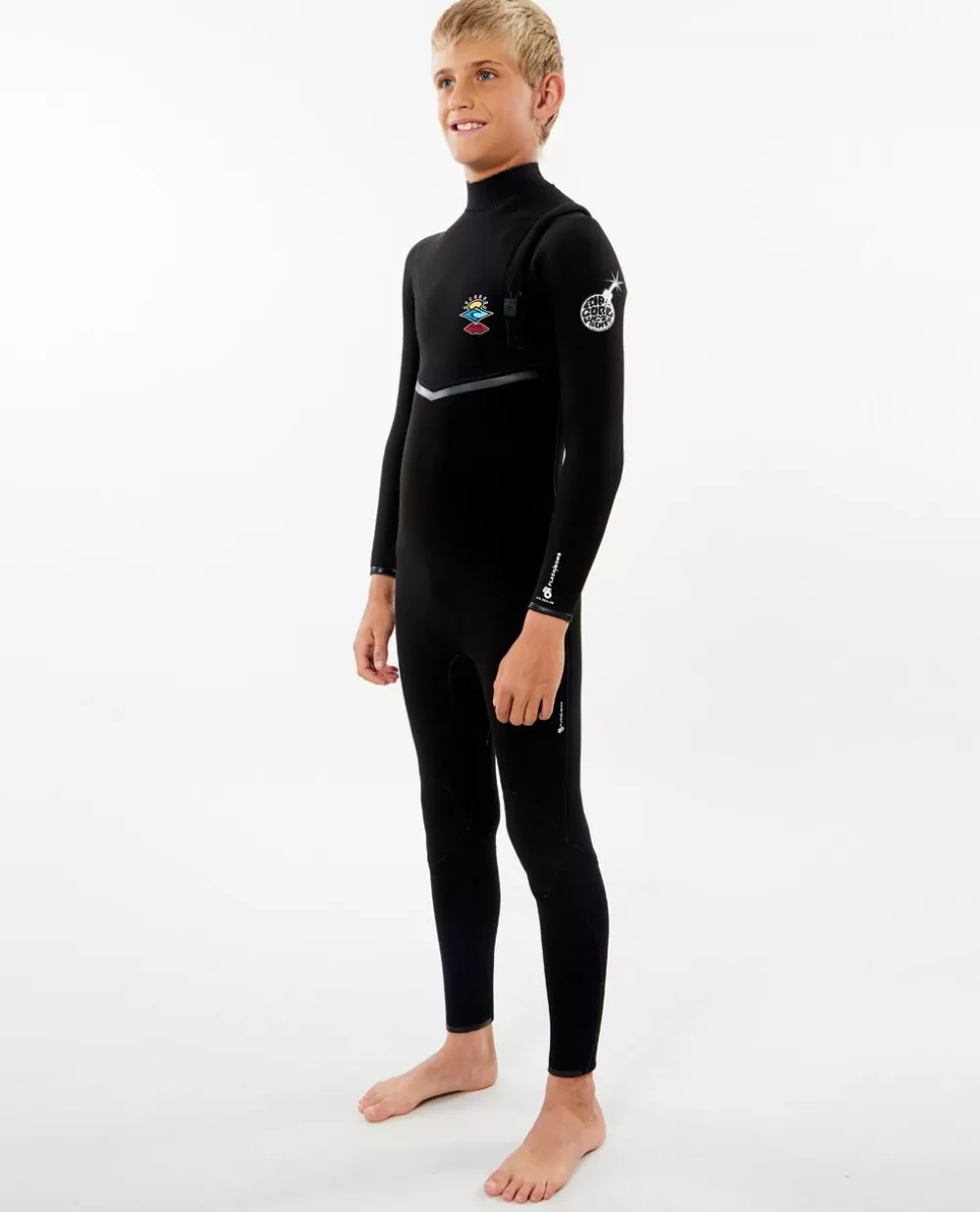 Rip Curl FATOS DEMERGULHOPARA RAPAZ | Steamers>Fato De Mergulho De Manga Curta E Fecho De Correr 2/2 E Bomb Search Black