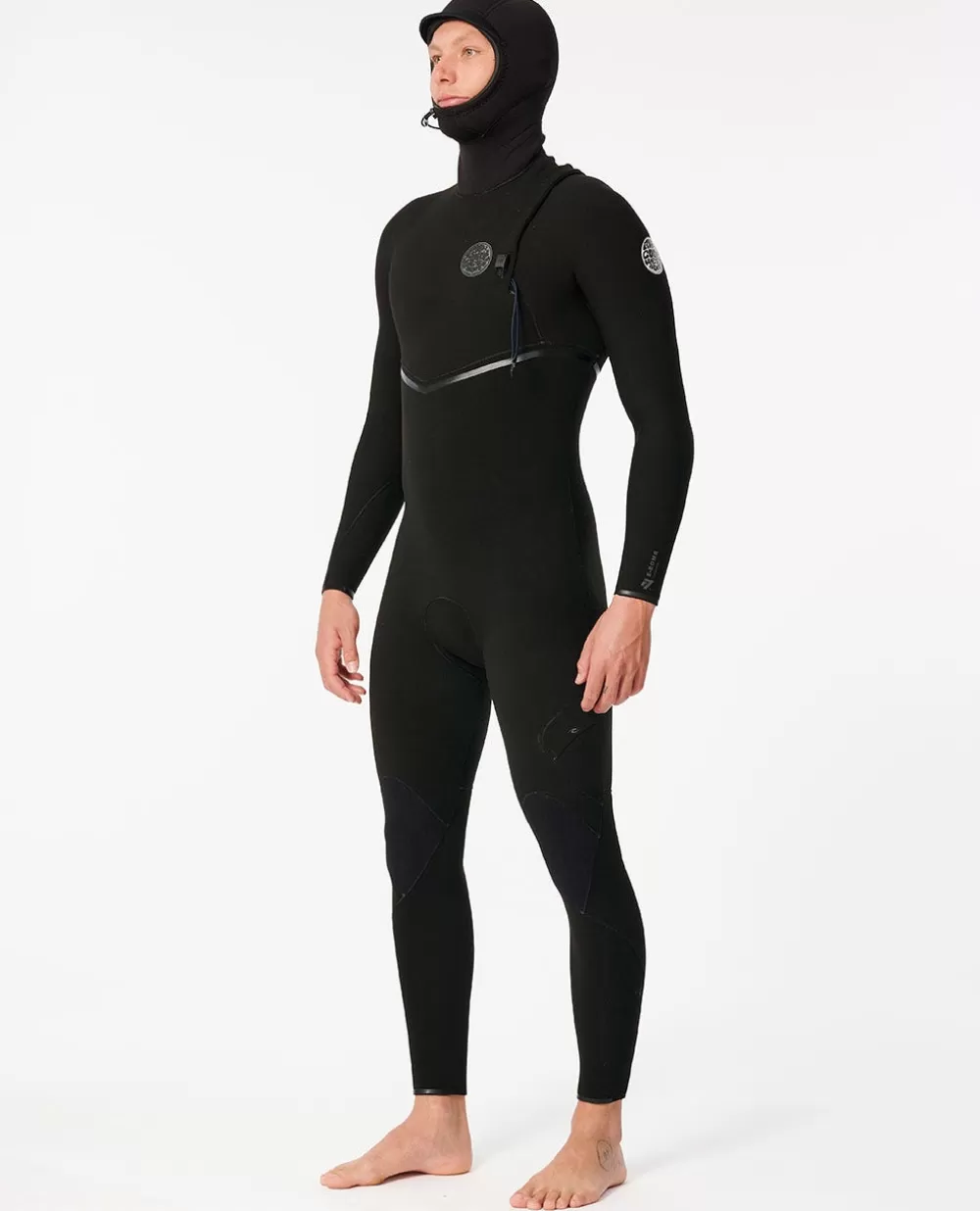 Rip Curl ROUPA DE MERGULHO | Fatos completos>Fato De Mergulho E Bomb 4/3 Com Capuz E Sem Fecho De Correr Black
