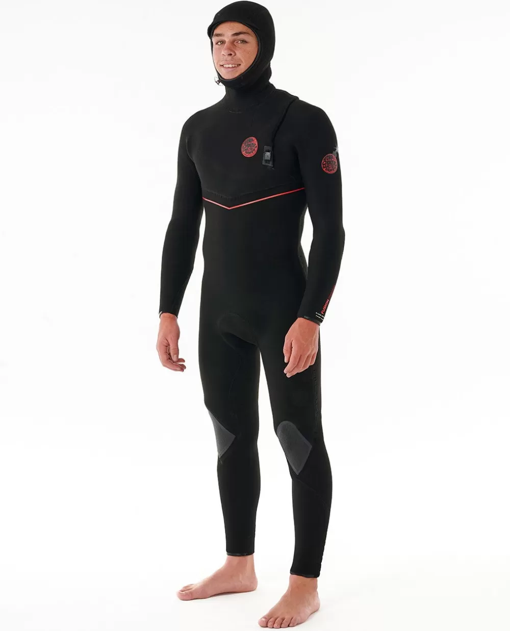 Rip Curl ROUPA DE MERGULHO | Fatos completos>Fato De Mergulho Flashbomb Fusion Com Capuz 5/4 Sem Zíper Black