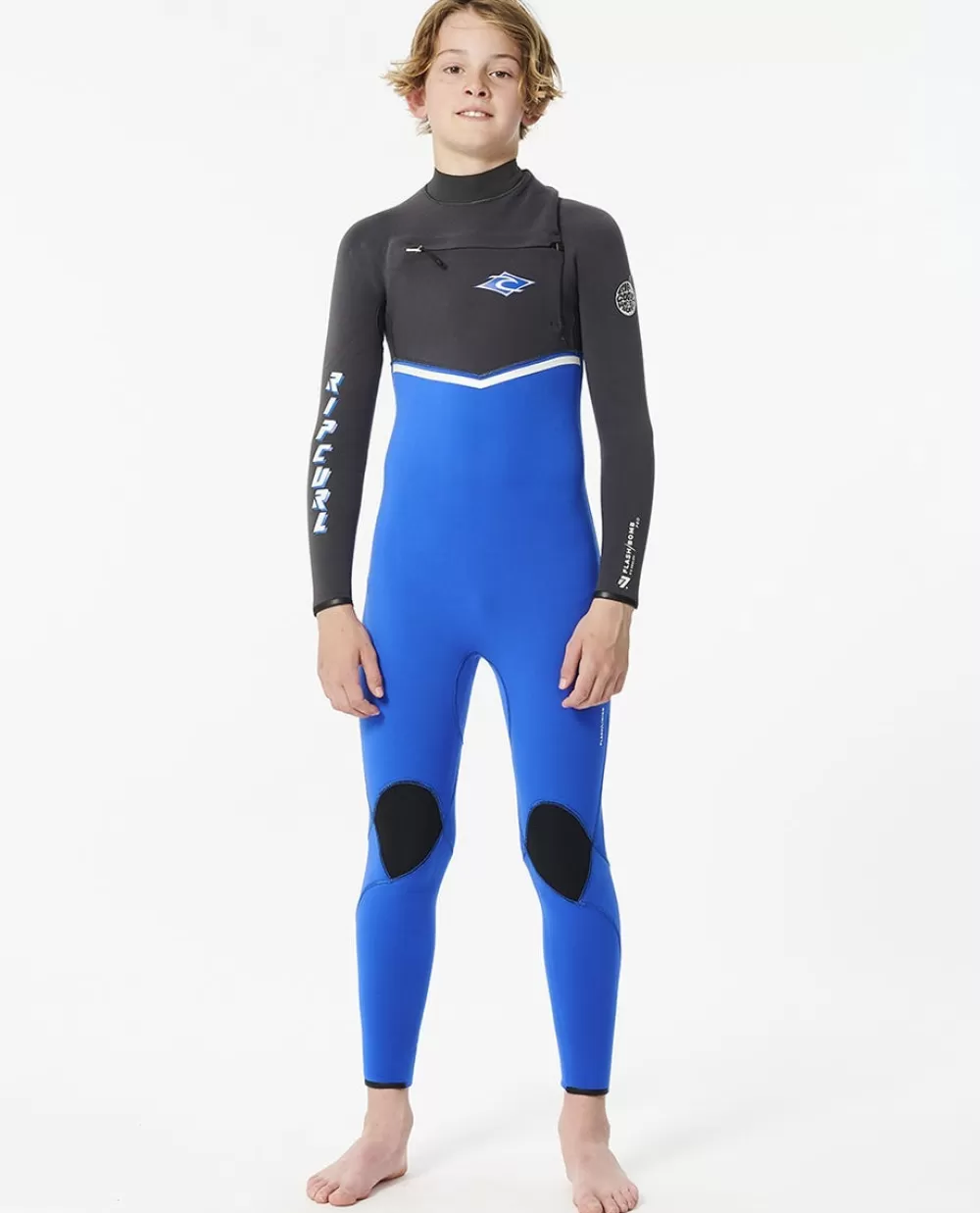 Rip Curl FATOS DEMERGULHOPARA RAPAZ | Steamers>Fato De Mergulho Júnior Flashbomb 3/2 Com Fecho De Correr No Peito