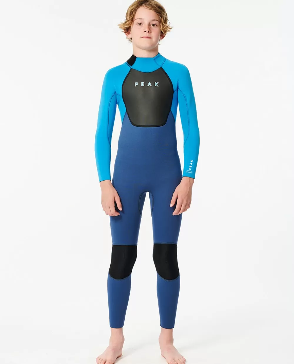 Rip Curl FATOS DEMERGULHOPARA RAPAZ | Fatos de mergulho Peak>Fato De Mergulho Júnior Peak Energy 3/2 Com Fecho De Correr Atrás Blue