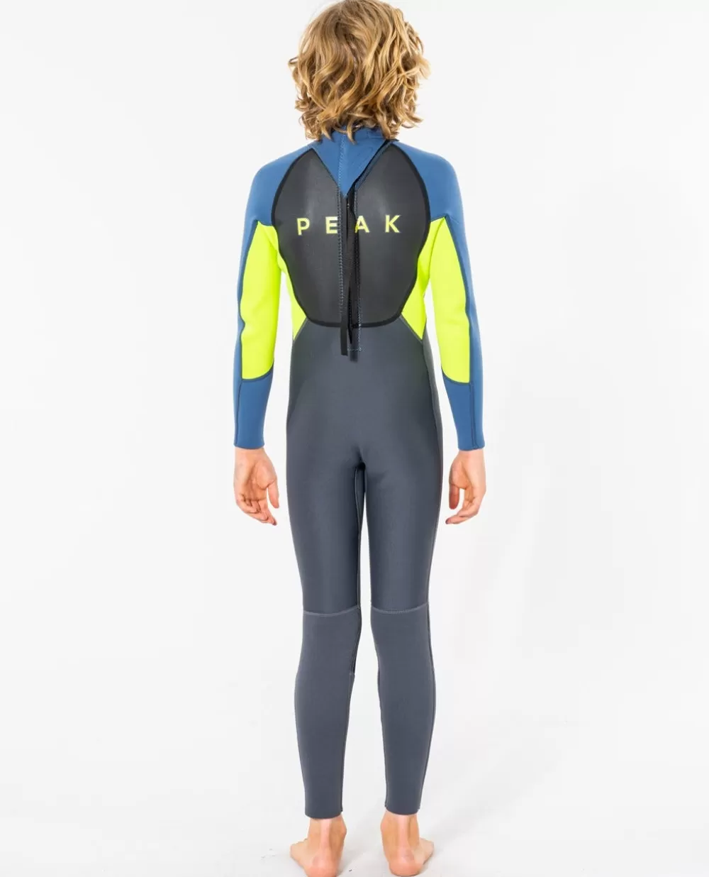 Rip Curl FATOS DEMERGULHOPARA RAPAZ | Fatos de mergulho Peak>Fato De Mergulho Júnior Peak Energy 3/2 Com Fecho De Correr Atrás Blue