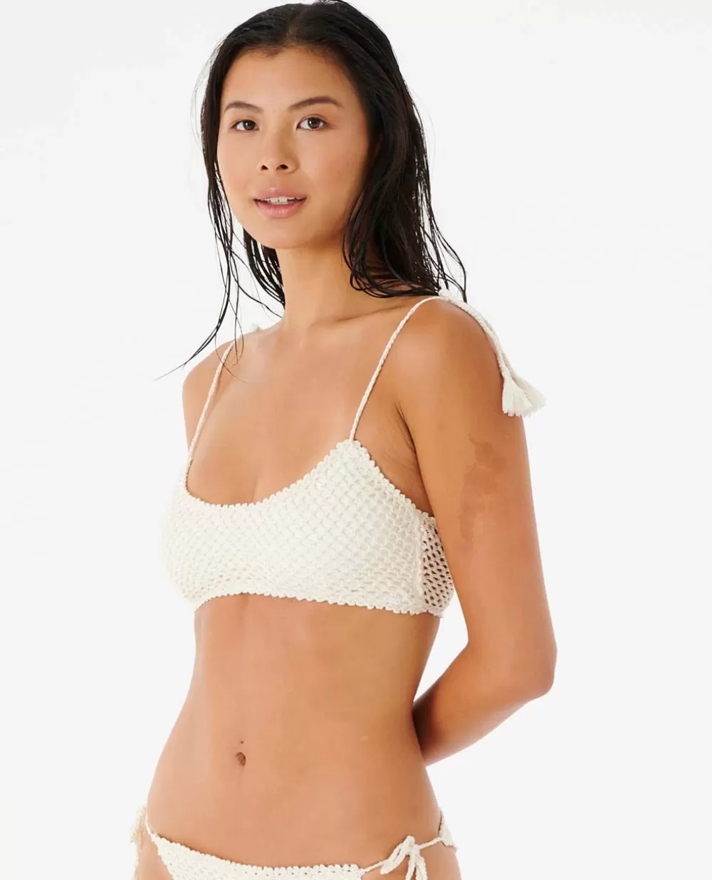 Rip Curl FATOS DEBANHO | Partes de cima de biquínis>Parte De Cima De Biquíni Em Croché Oceans Together Crop Shell