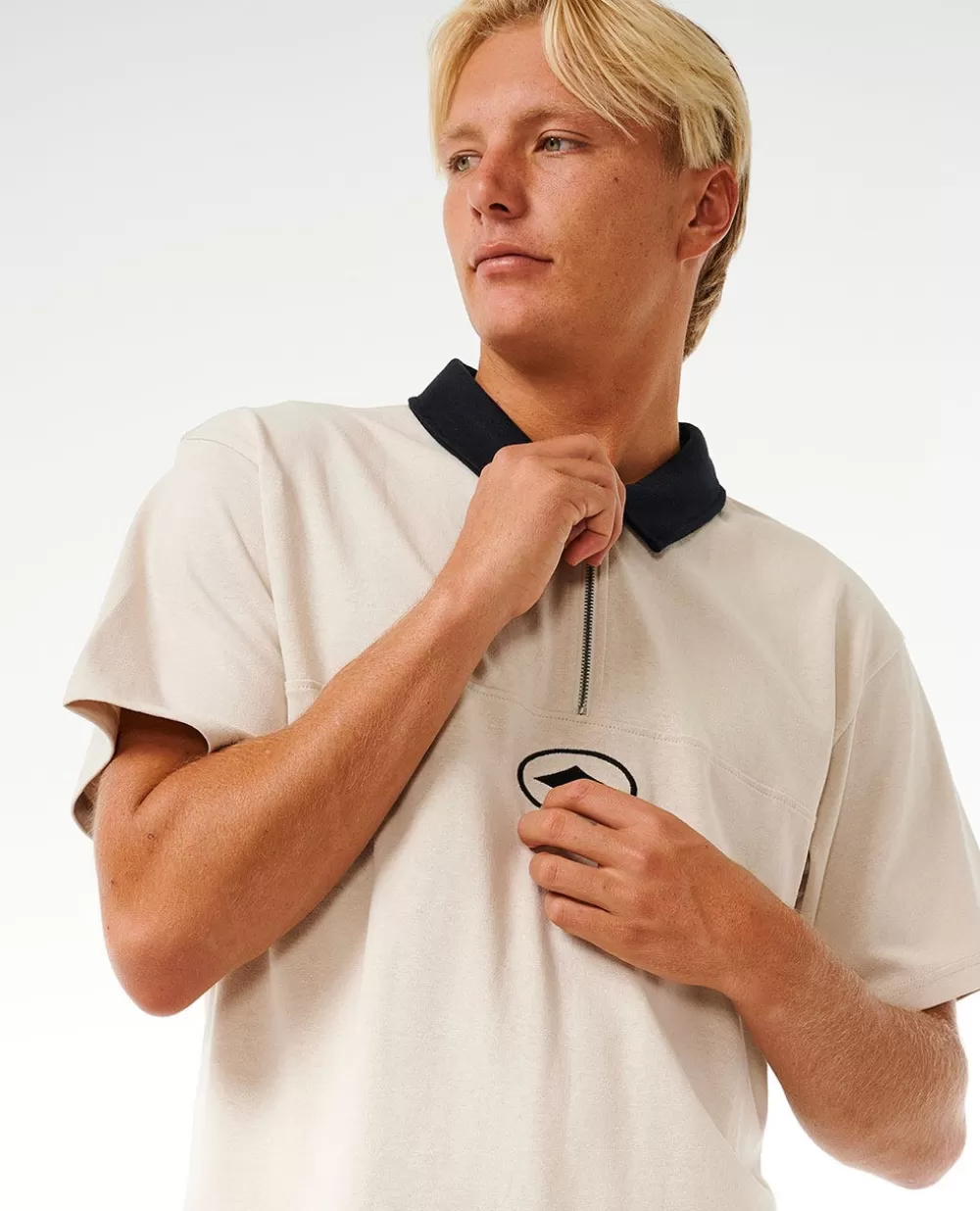 Rip Curl Vestuário | Camisas e polos>Pólo De Produtos De Surf De Qualidade Vintage White