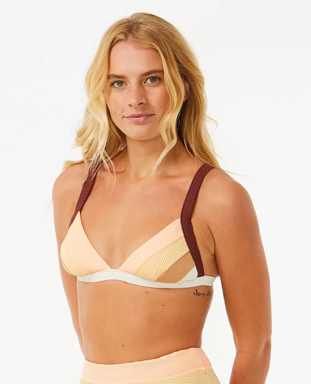 Rip Curl FATOS DEBANHO | Partes de cima de biquínis>Top De Biquíni Block Party Com Triângulo Fixo Com Molas