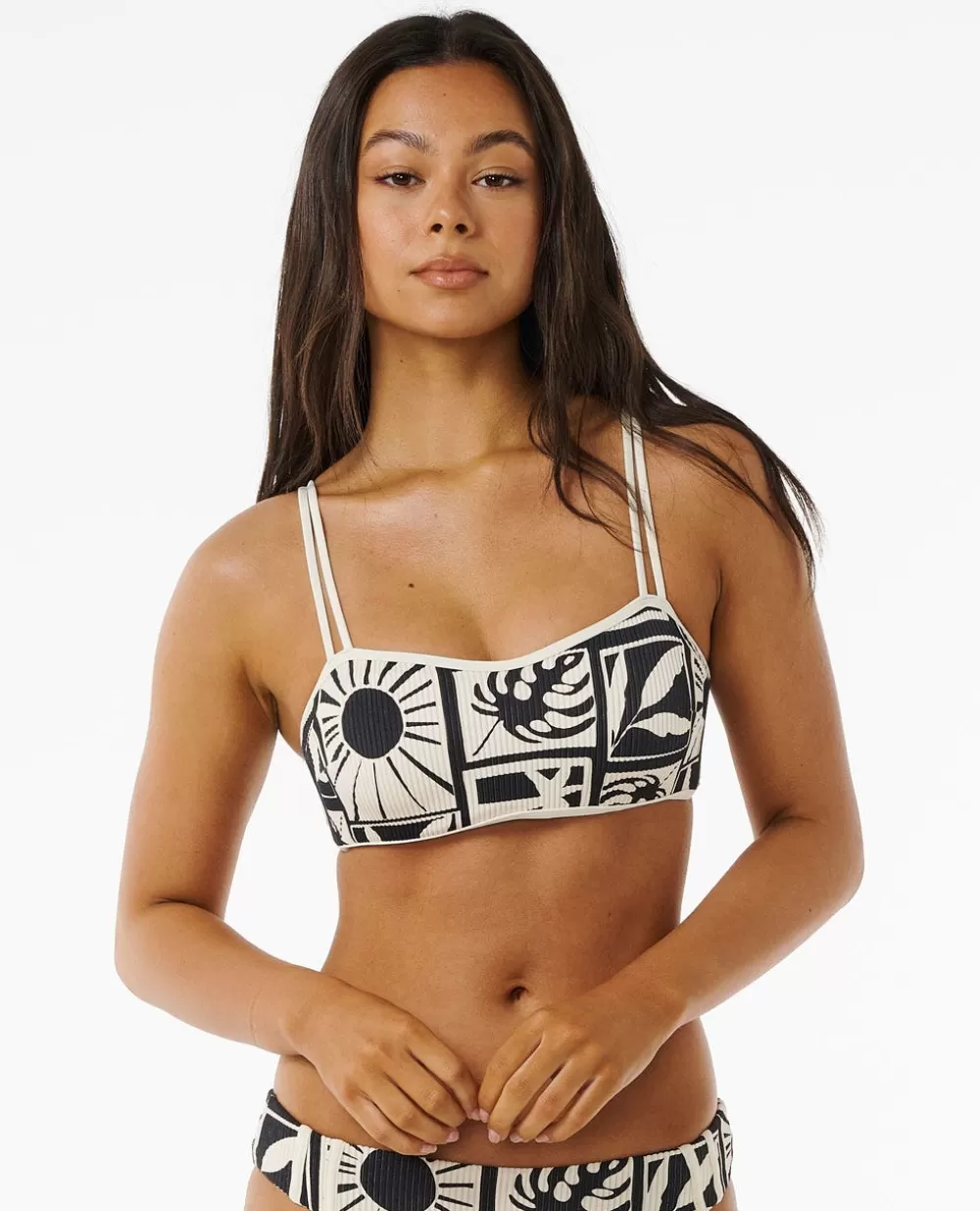 Rip Curl FATOS DEBANHO | Partes de cima de biquínis>Top De Biquíni Com Copa Em D Santorini Sun Blue