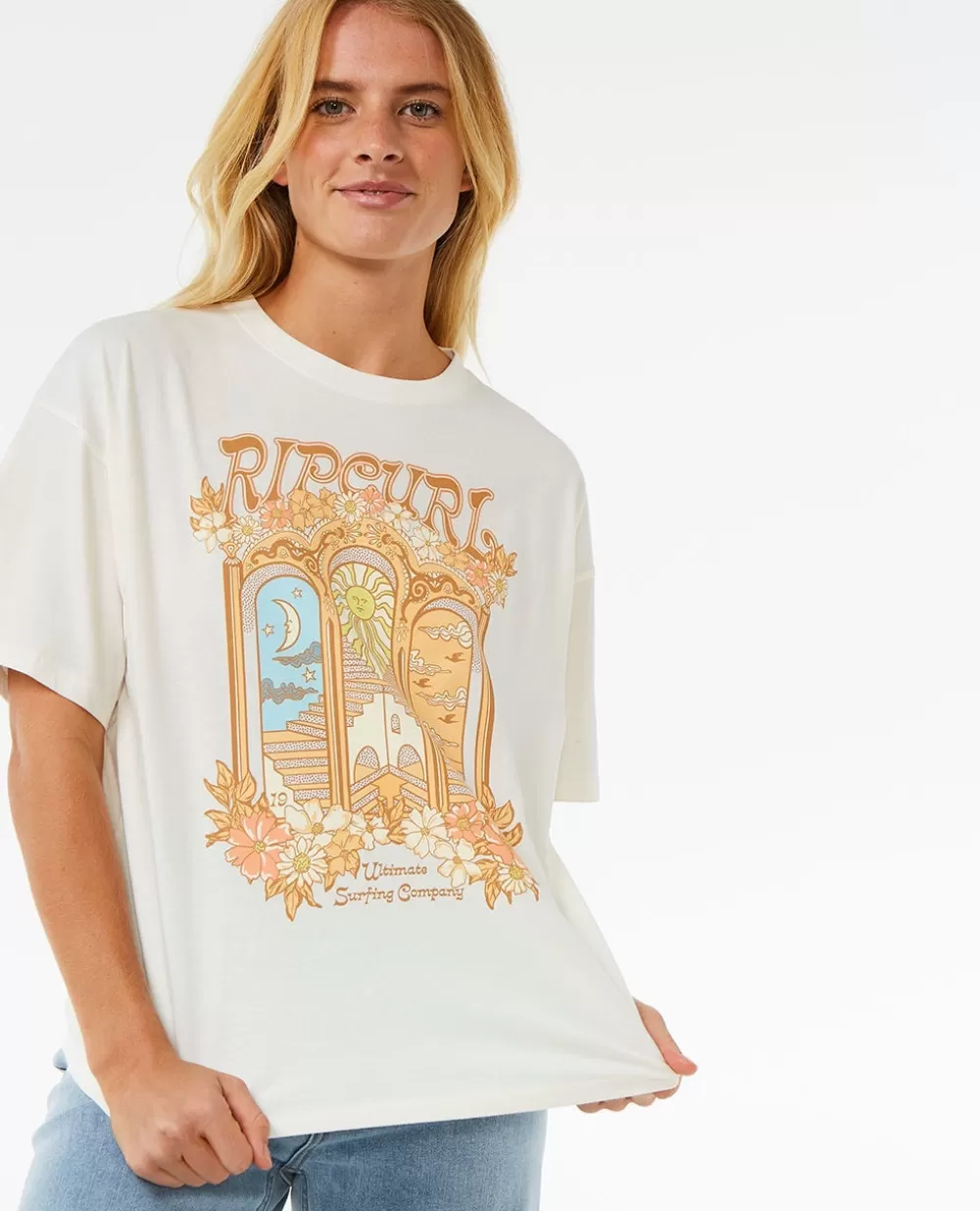 Rip Curl VESTUÁRIO | T-shirts e manga cava>T-shirt De Manga Curta Tropical Tour Heritage