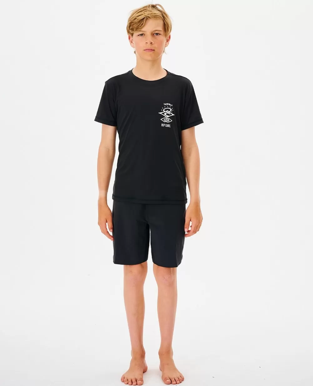 Rip Curl FATOS DEMERGULHOPARA RAPAZ | Camisolas em rash e casacos>T-shirt Icons Surflite Rash Em V De Manga Curta Para Rapaz White