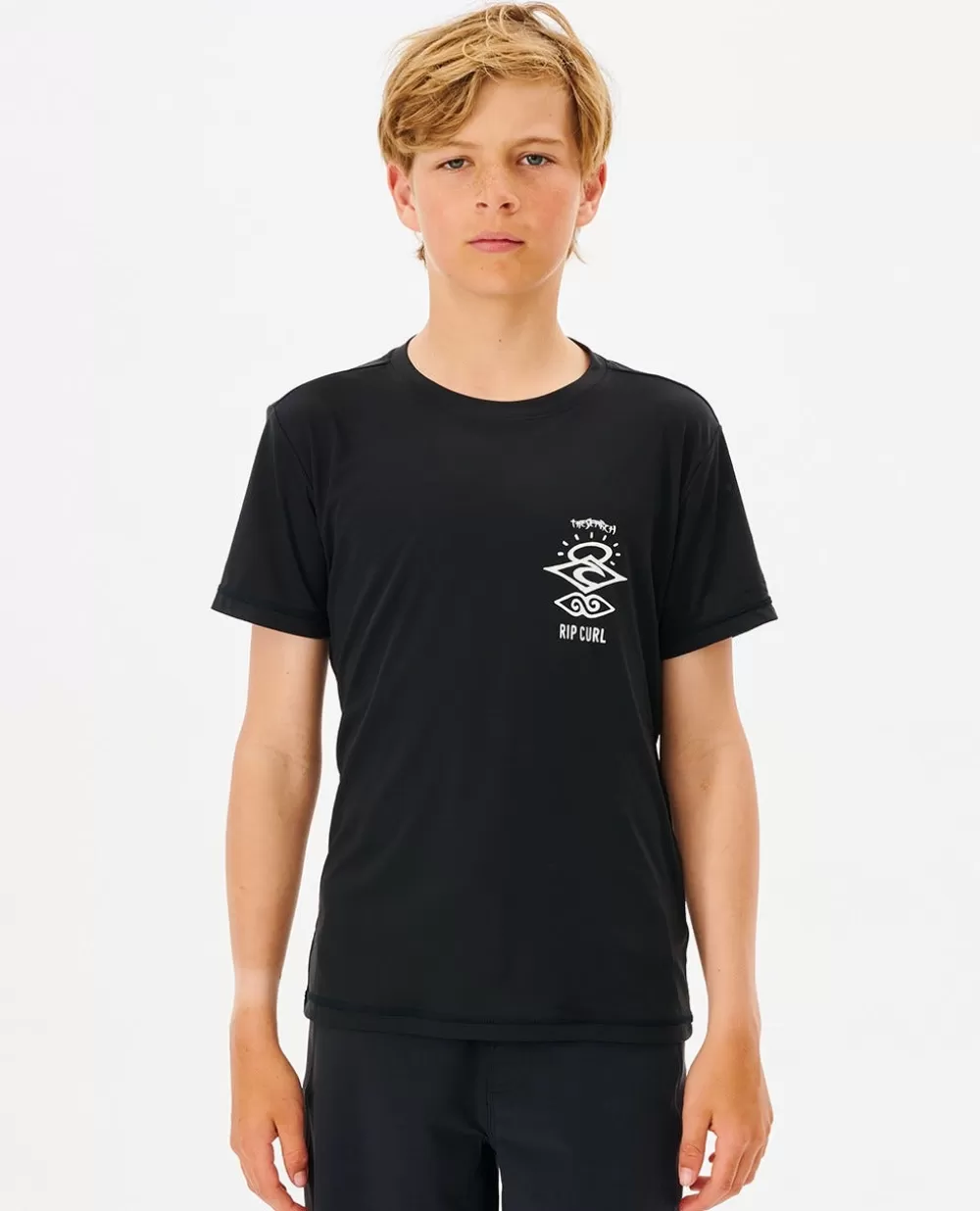 Rip Curl FATOS DEMERGULHOPARA RAPAZ | Camisolas em rash e casacos>T-shirt Icons Surflite Rash Em V De Manga Curta Para Rapaz White
