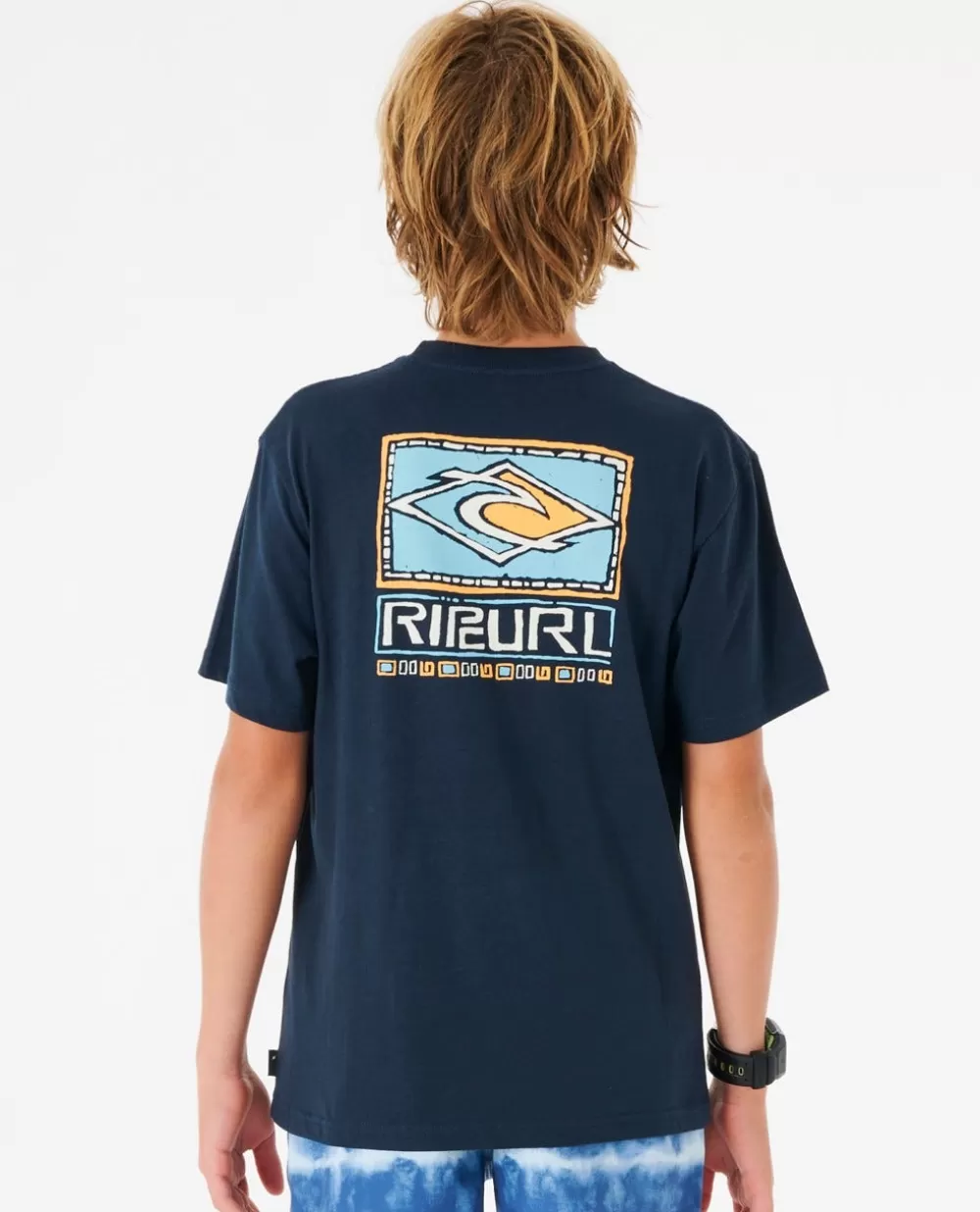 Rip Curl VESTUARIOPARA RAPAZ | Tops e t-shirts>T-shirt Tube Heads Com Logótipo Para Rapaz Dark Navy
