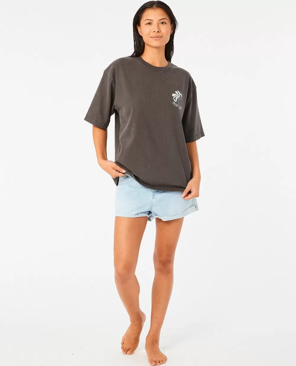 Rip Curl T-shirts e manga cava>T-shirt Wave Maker Heritage Washed Black
