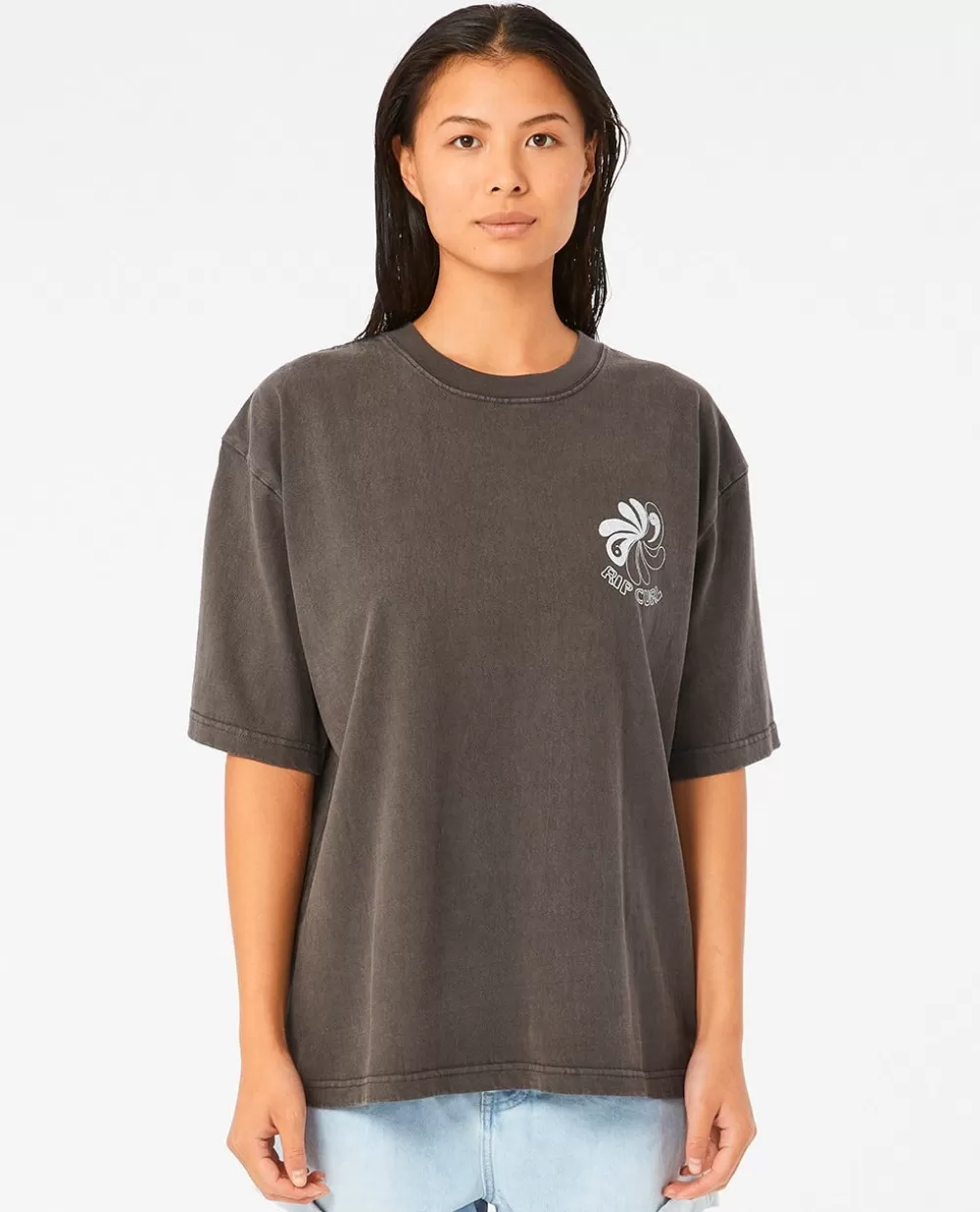 Rip Curl T-shirts e manga cava>T-shirt Wave Maker Heritage Washed Black